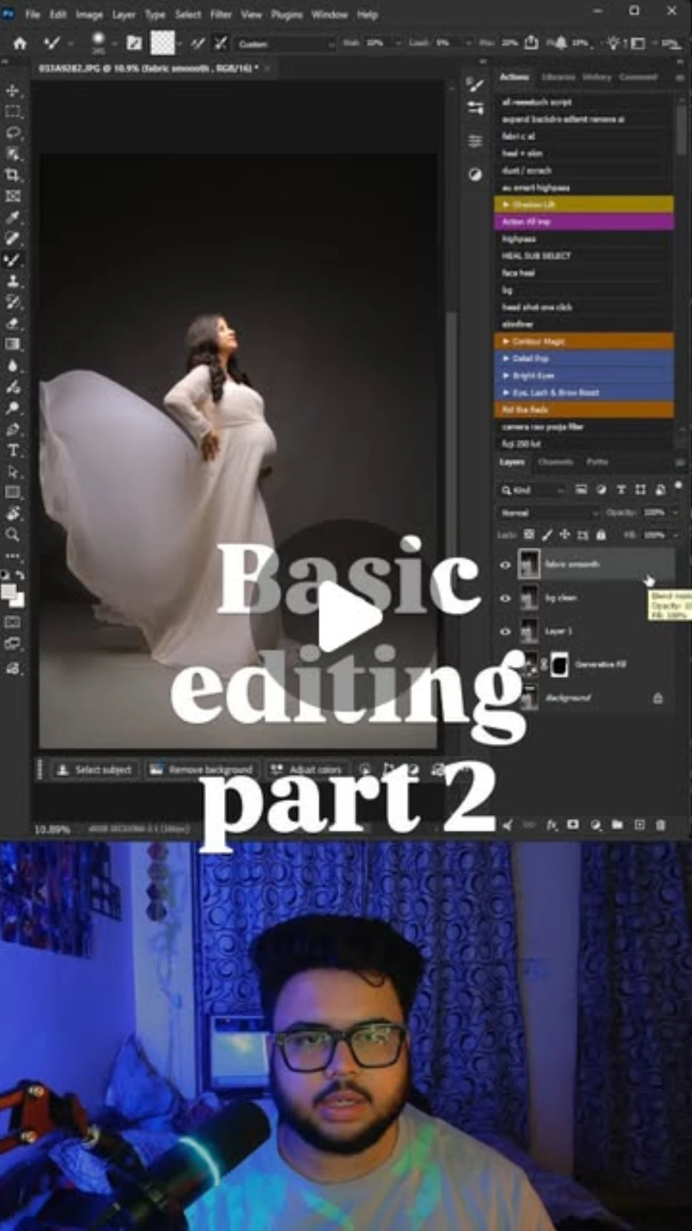 Liquify tool: maternity edit, part 2