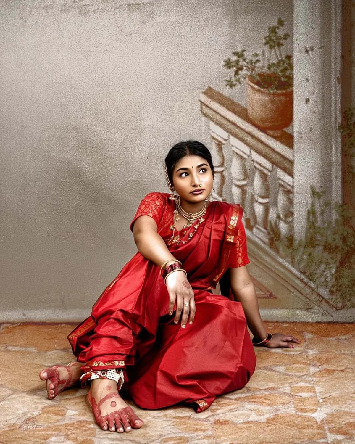 Vermilion Threads — Royal Portraits